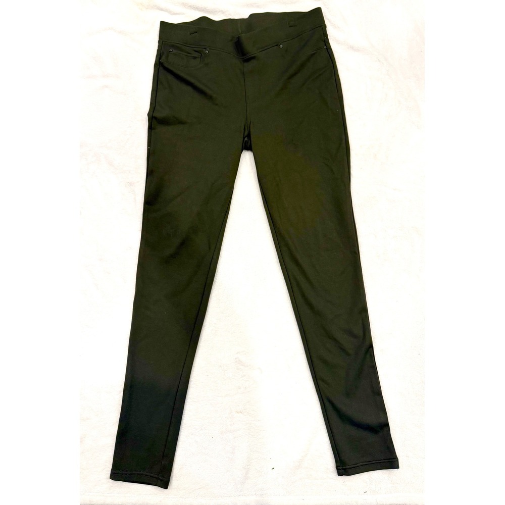 Seven7 Womens Pull On Legging Pants Rosin Green Size Large 7M1067 Stretch Skinny